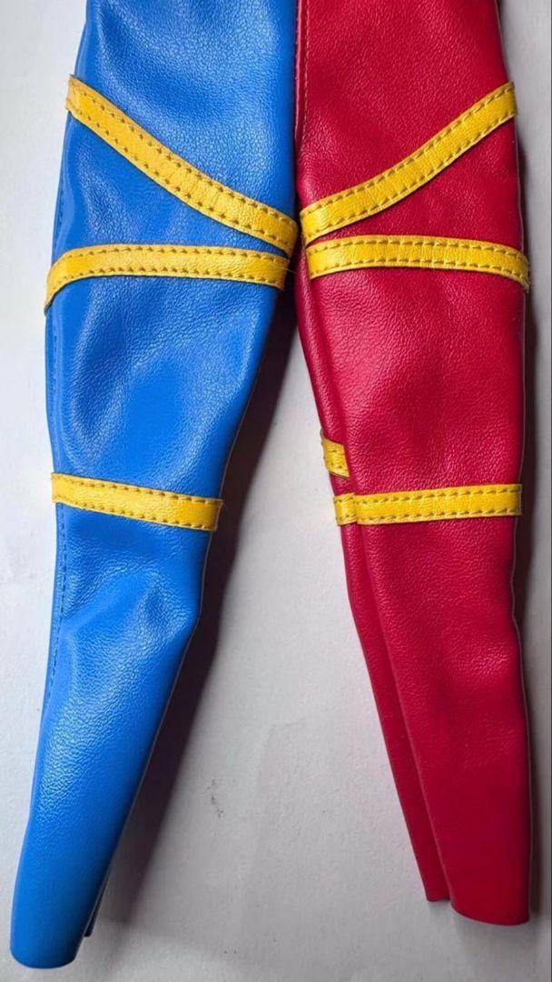 超高精密 DX人造人間キカイダー 1/6 用 自作着せ替え合皮スーツ 不良品 超高精密 RAH DX人造人間キカイダー 1/6 用 自作着せ替え合皮