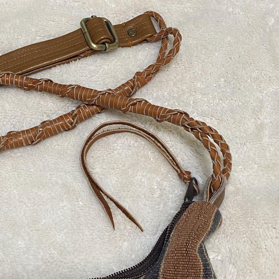 krabi ナガ族　テキスタイル　パッチワークデザイン ショルダーバッグ
