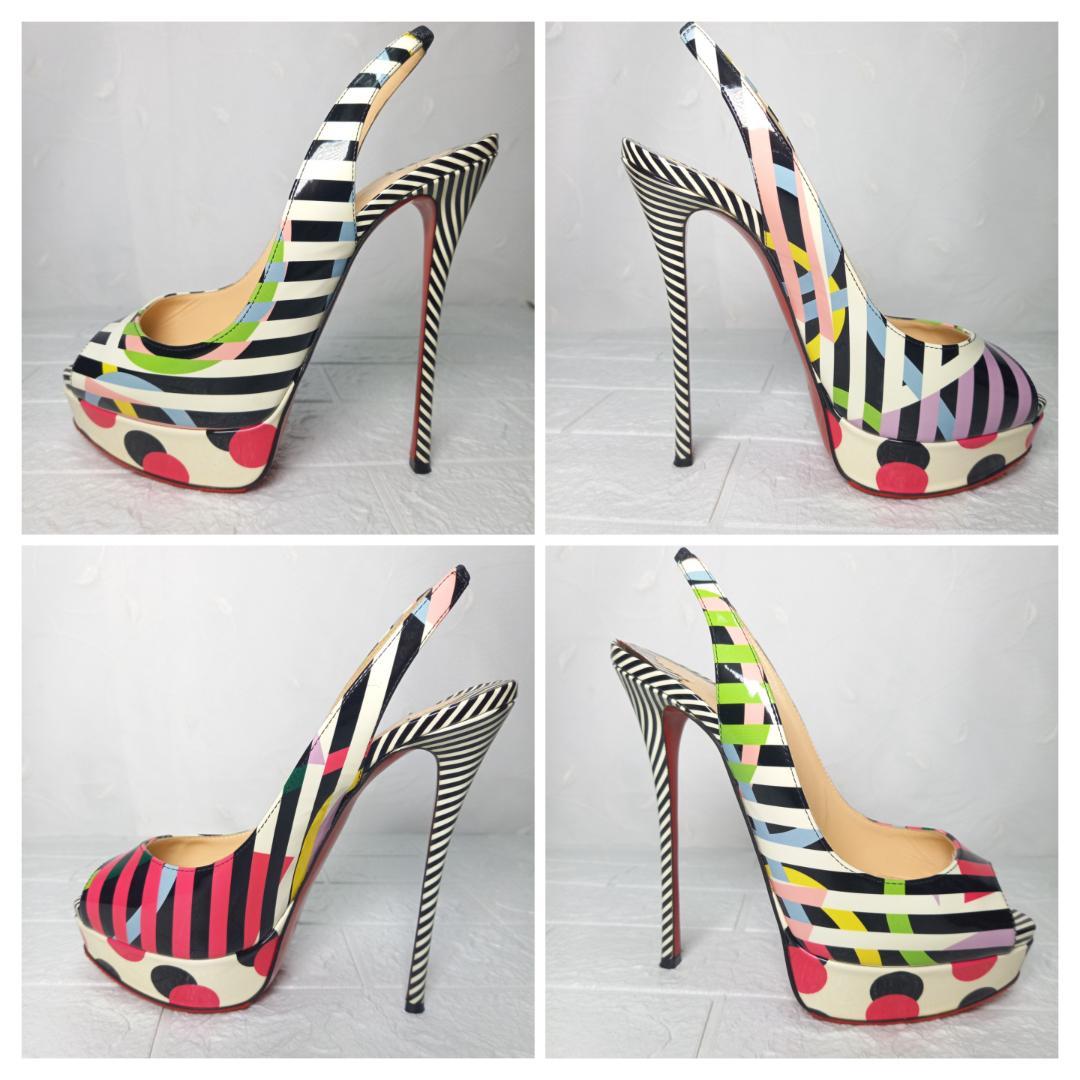 美品✨Christian Louboutin　ピンヒール　オープントゥ　38