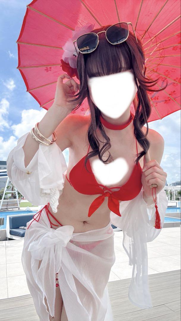 NIKKE サクラ　水着　コスプレ衣装+ウィッグ+靴+傘　勝利の女神　ニケ