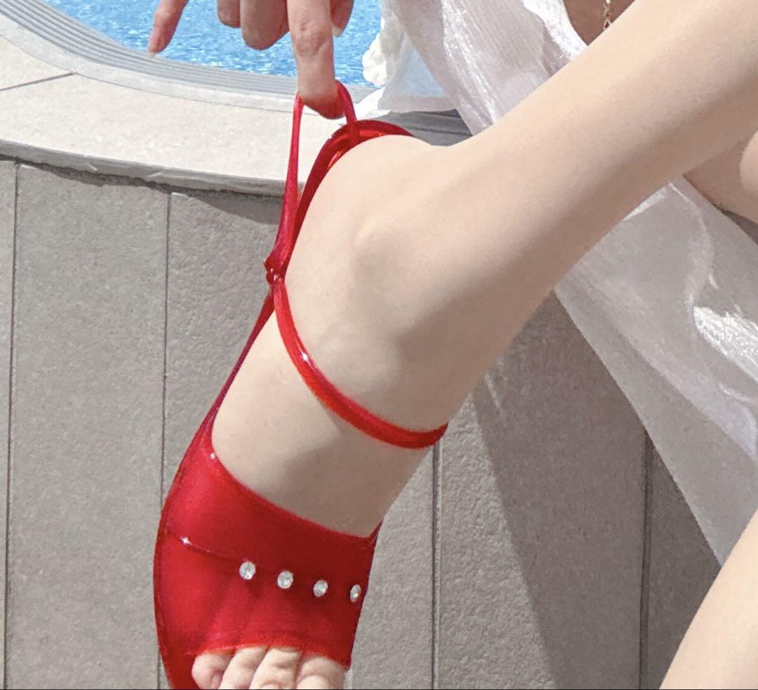 NIKKE サクラ　水着　コスプレ衣装+ウィッグ+靴+傘　勝利の女神　ニケ