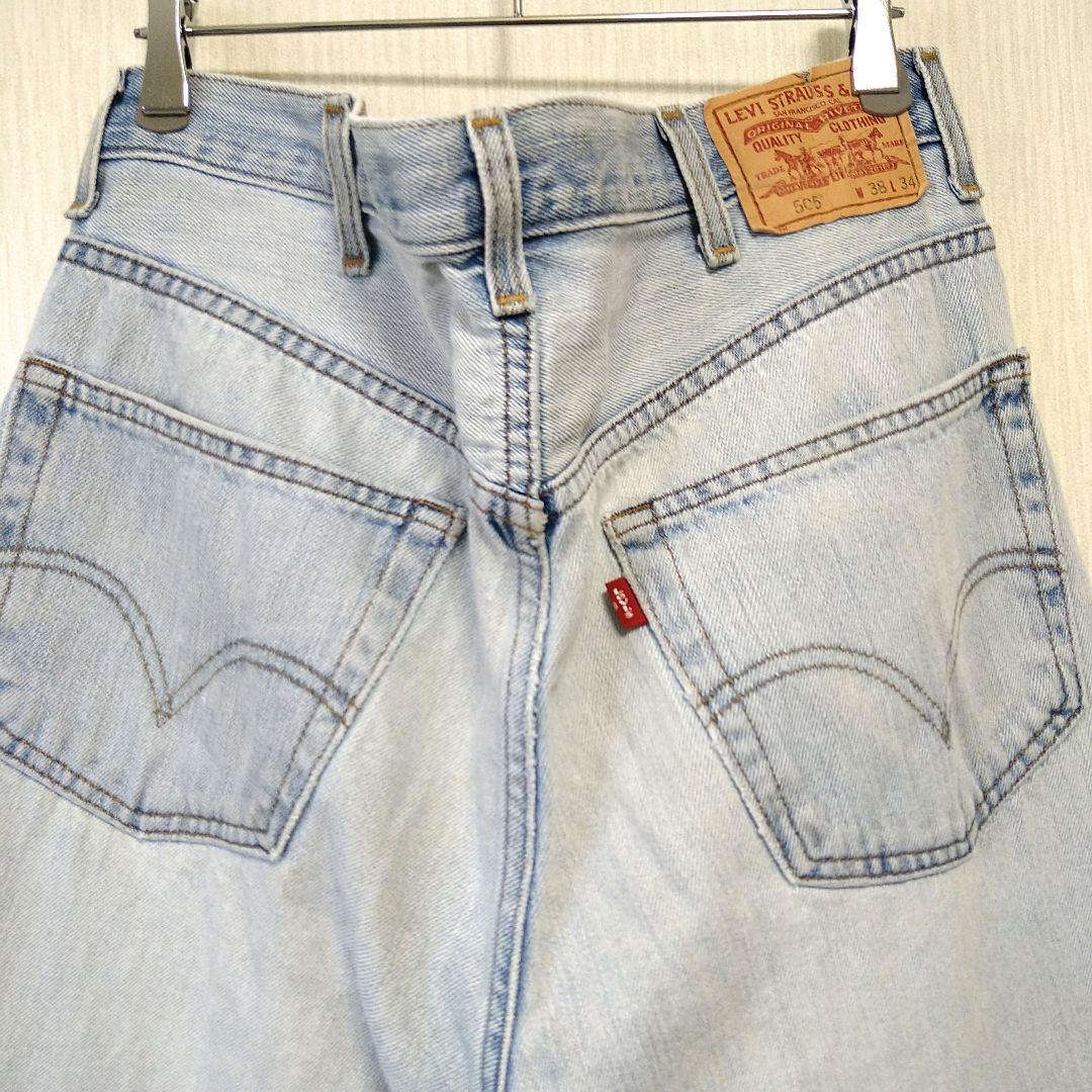 W38 L34 Levi's 505 ストレート グランジ ビッグ デニム - メルカリ