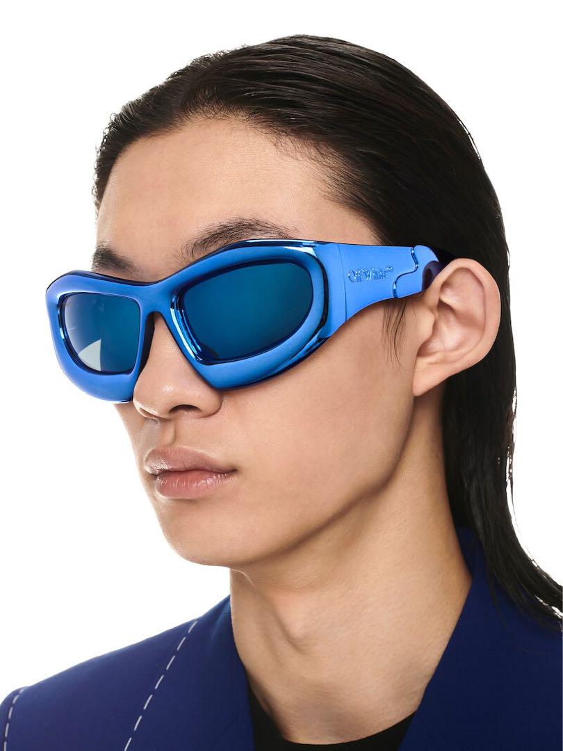 即完売 新品 未使用 Off-White オフホワイト サングラス ブルー