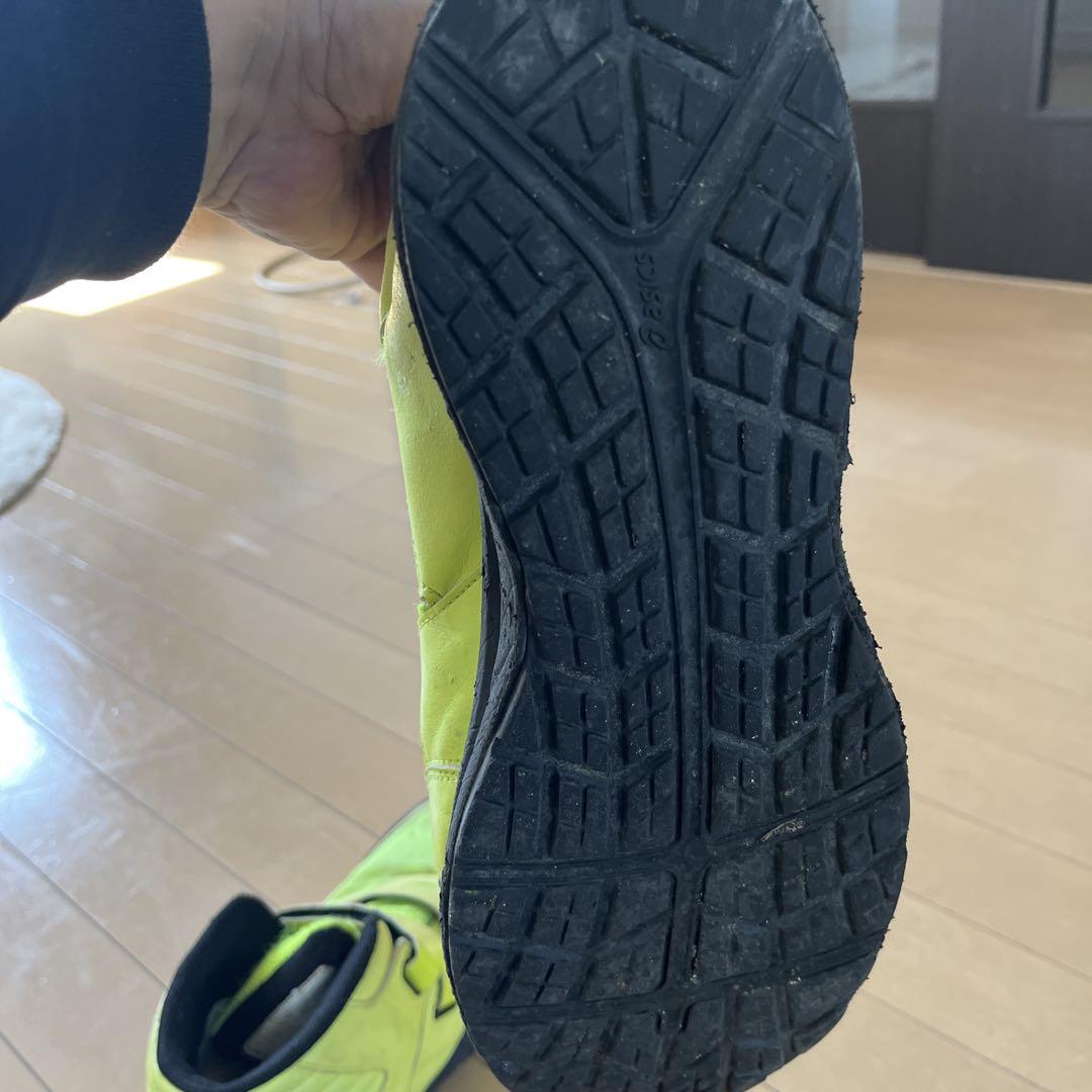 asics 蛍光イエロー 安全靴 ハイカット　GORETEX 28㎝