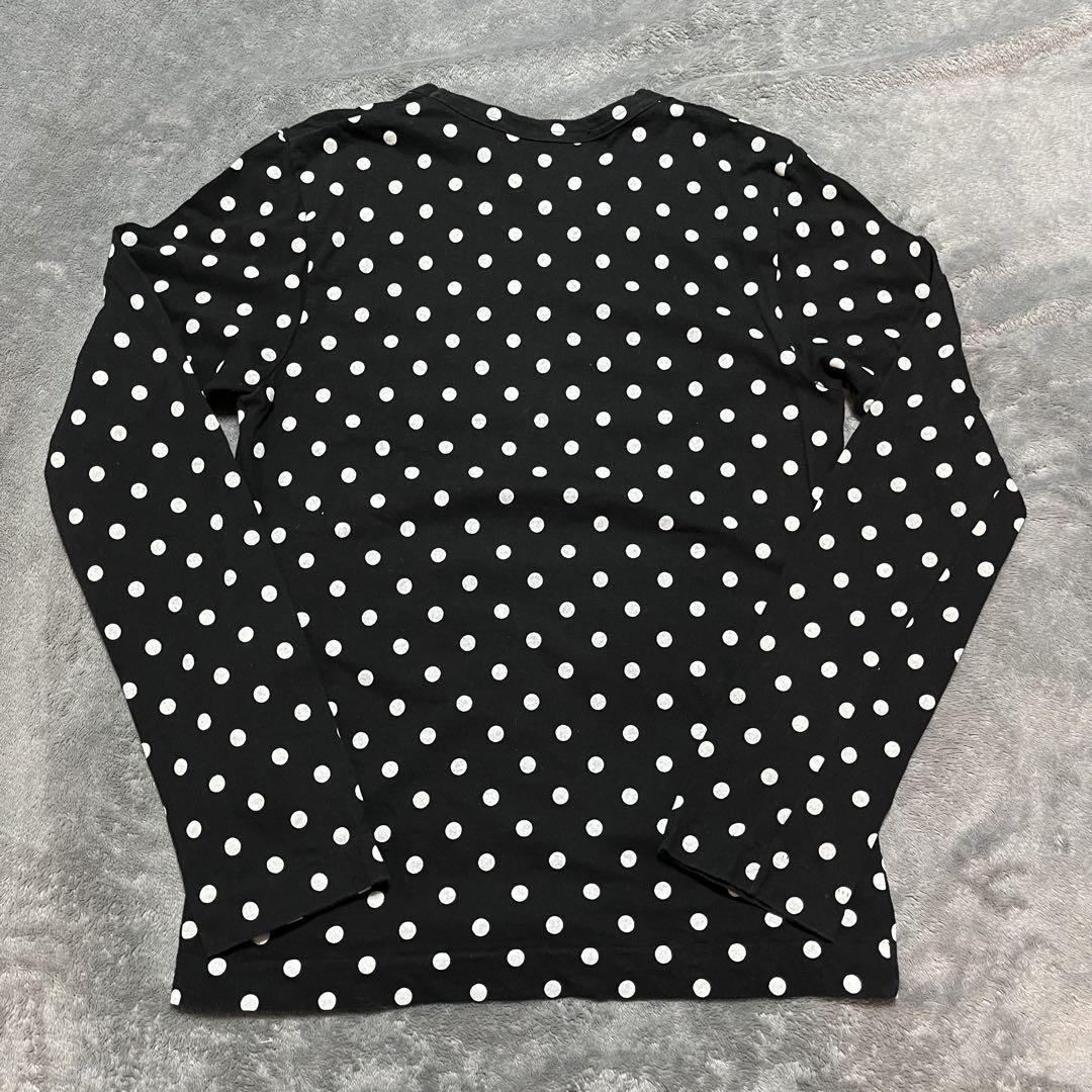【最安値】コムデギャルソン 水玉 ドット柄 長袖 Tシャツ M