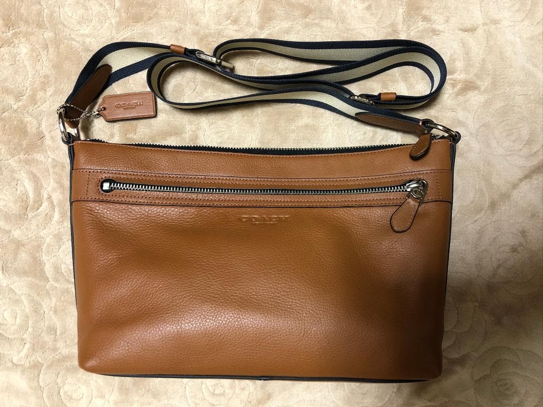 超歓迎された】 COACH コーチ F54796 ショルダーバッグ レザー メンズ