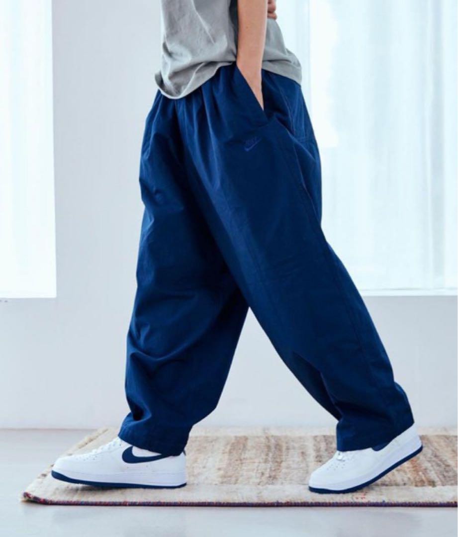M 新品 ナイキ クラブ バルーンパンツ ダボパン オーバーサイズ ネイビー