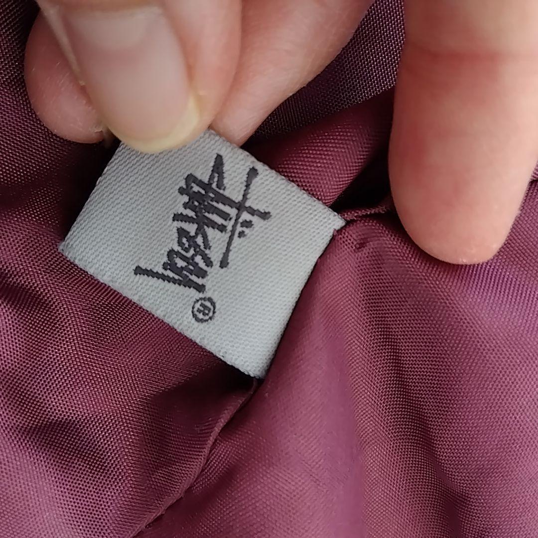 STUSSY　レディース　Pコート　ダークグレー　ビスコース混