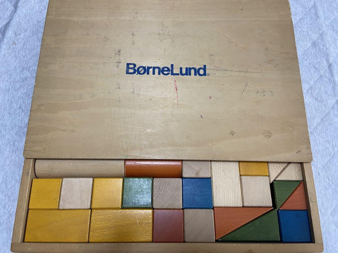 BørneLund 木製積み木セット ボーネルンド 積み木 BorneLund オリジナル積み木 白木S 木の