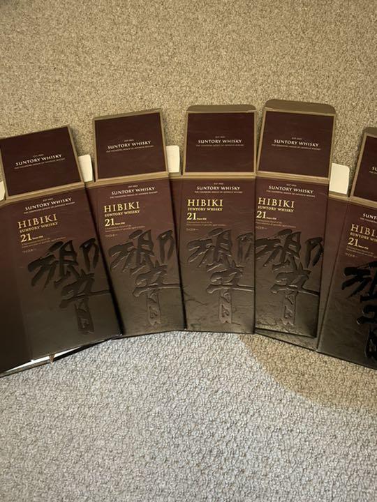 新着商品 サントリー 響 21年 空箱のみ5枚 セット!! - ウイスキー オンラインストア割 空箱set 空瓶 響21年 ウイスキー