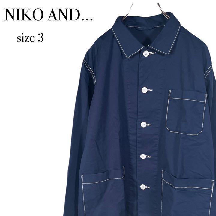 美品】メンズ ニコアンド カバーオール ジャケット ステッチ ネイビー 3 - メルカリ 美品】メンズ ニコアンド カバーオール ジャケット ステッチ ネイビー 3 - メルカリ