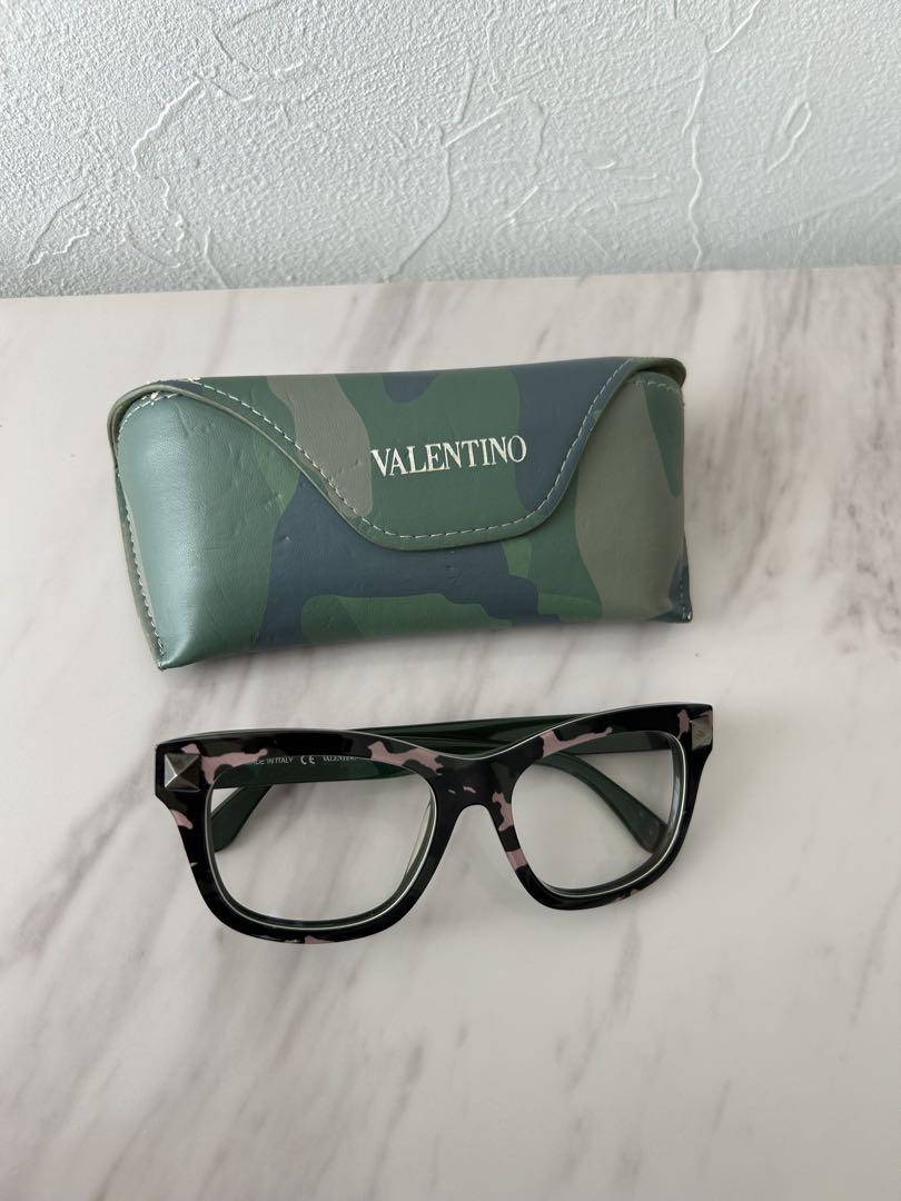 VALENTINO カモフラージュ 伊達メガネ