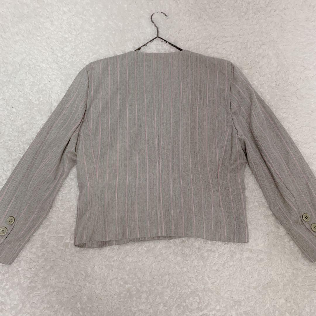 Christian Dior セットアップ　ディオール　スーツ　ノーカラー