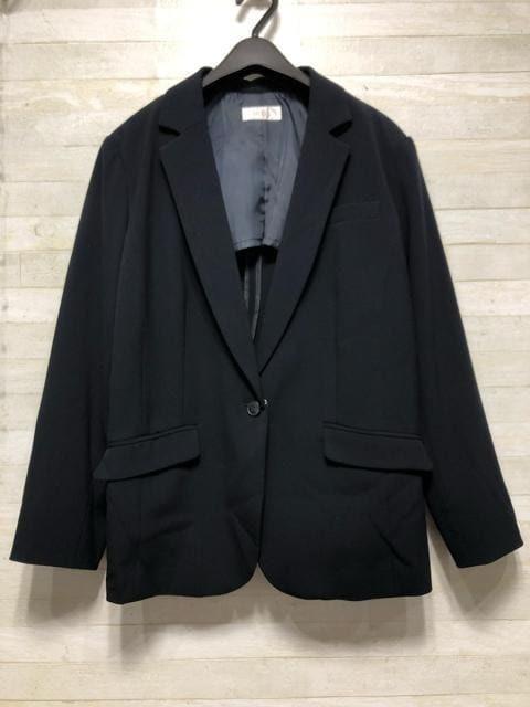 新品☆3L紺系♪パンツスーツ♪洗える♪お仕事・通勤・フォーマル