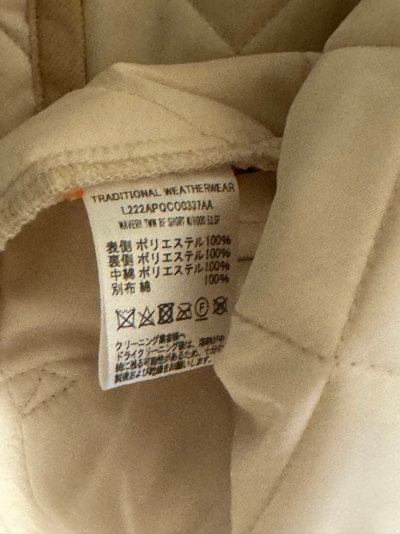 トラディショナルウェザーウェア キルトジャケット ベージュ 34 トラディショナルウェザーウェア キルトジャケット ベージュ 34