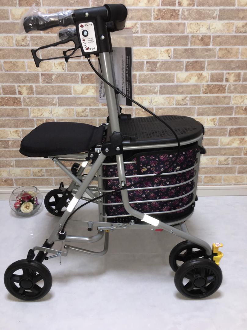 値引き可能✨️シンフォニーバスケット　花　新品未使用　シルバーカー　介護 値引き可能✨️シンフォニーバスケット 花 新品未使用 シルバー