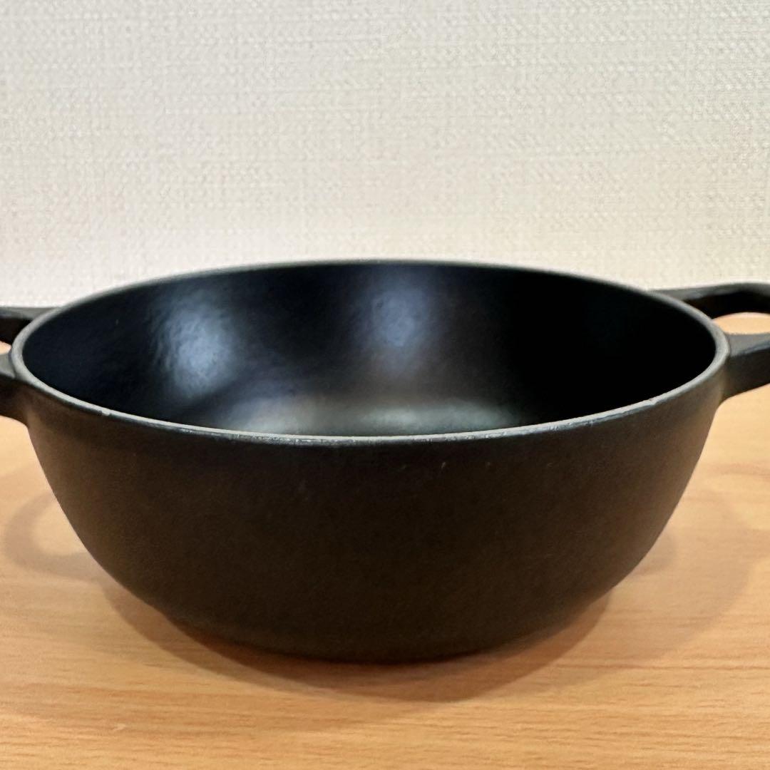 ル・クルーゼ　マルミット　18cm　マットブラック　くまノブ