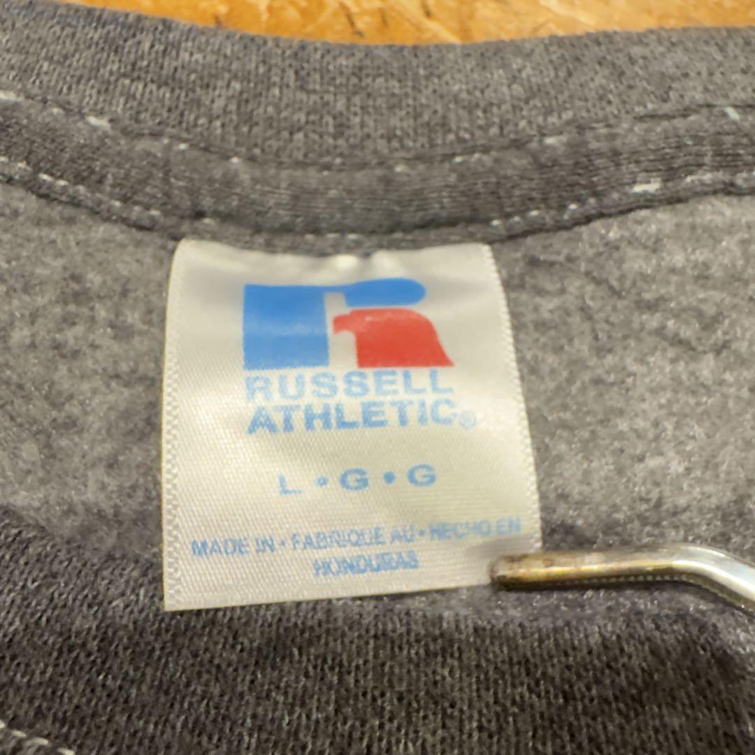 【新品未使用】RUSELL ATHLETIC 前V 短丈 無地 スウェット