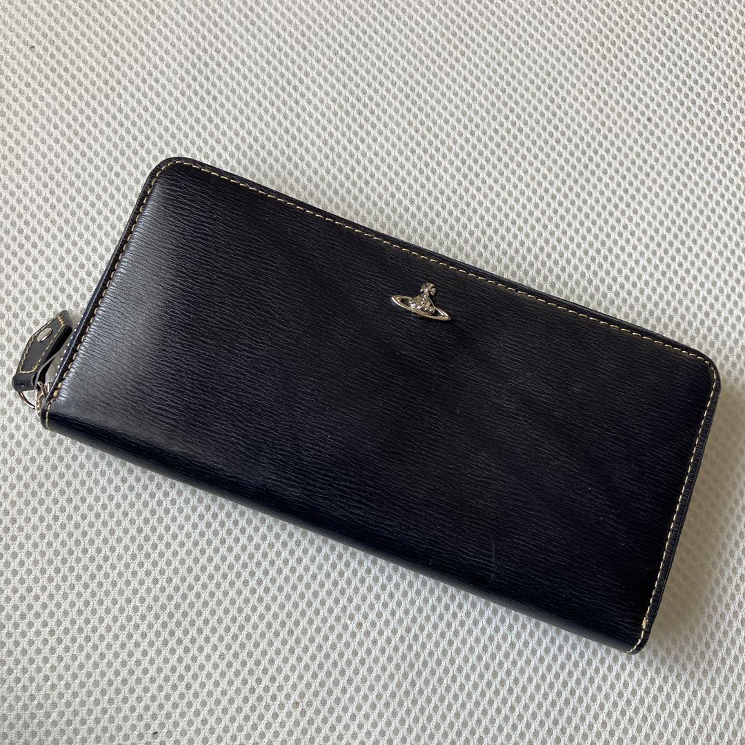 新品　ヴィヴィアンウエストウッド インサイドカラー　ラウンドジップ長財布