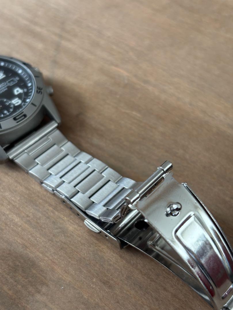 SEIKO クロノグラフ 100m防水 ブラック