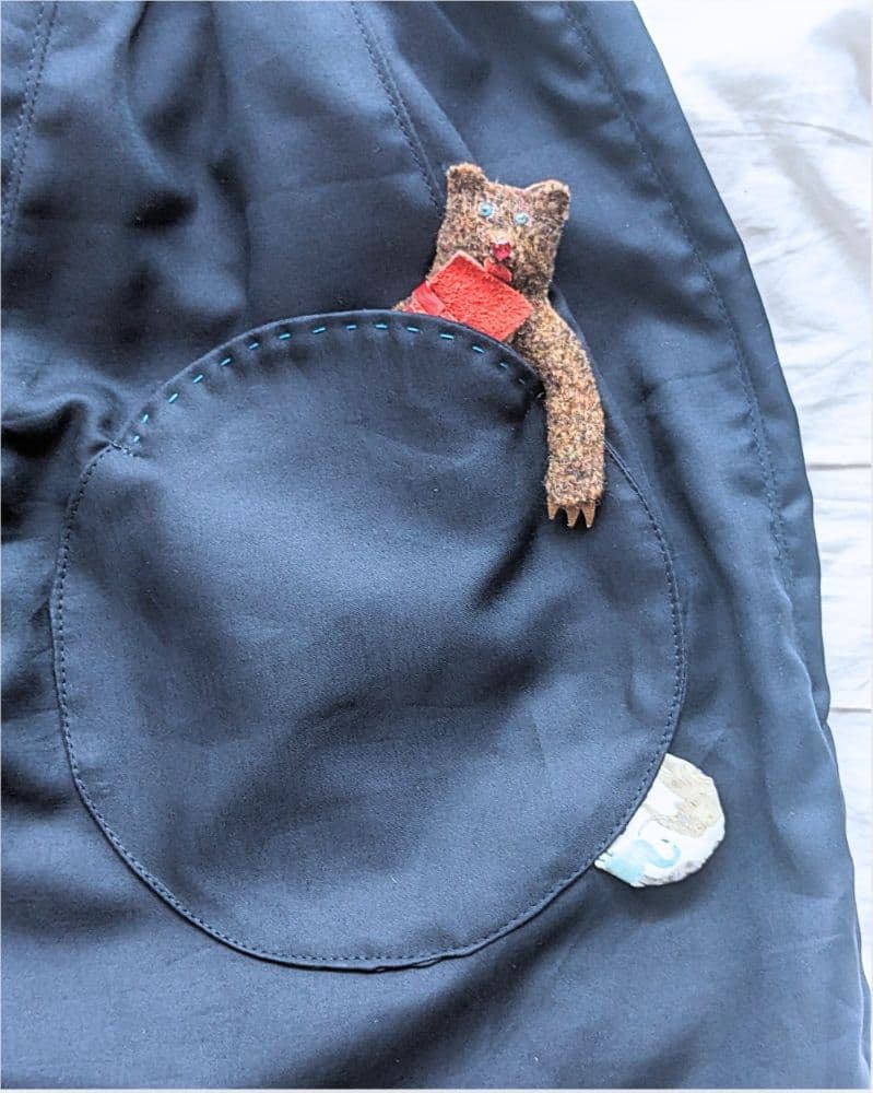 【オーガニックコットン】リバティ ポケット シルエットのきれいな超ワイドパンツ