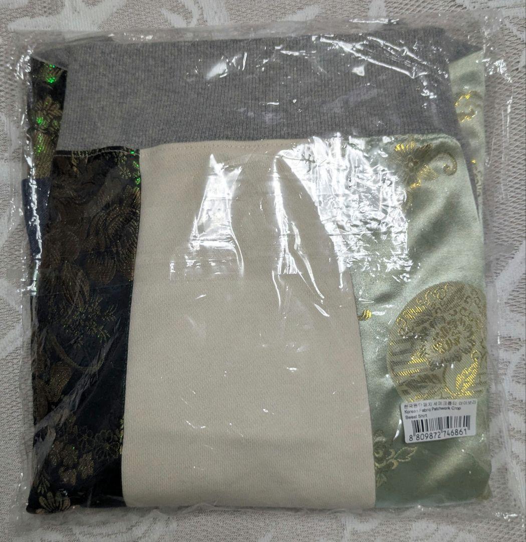 【韓服】TeenyTiger パッチワークスウェットシャツ Ivory【新品】