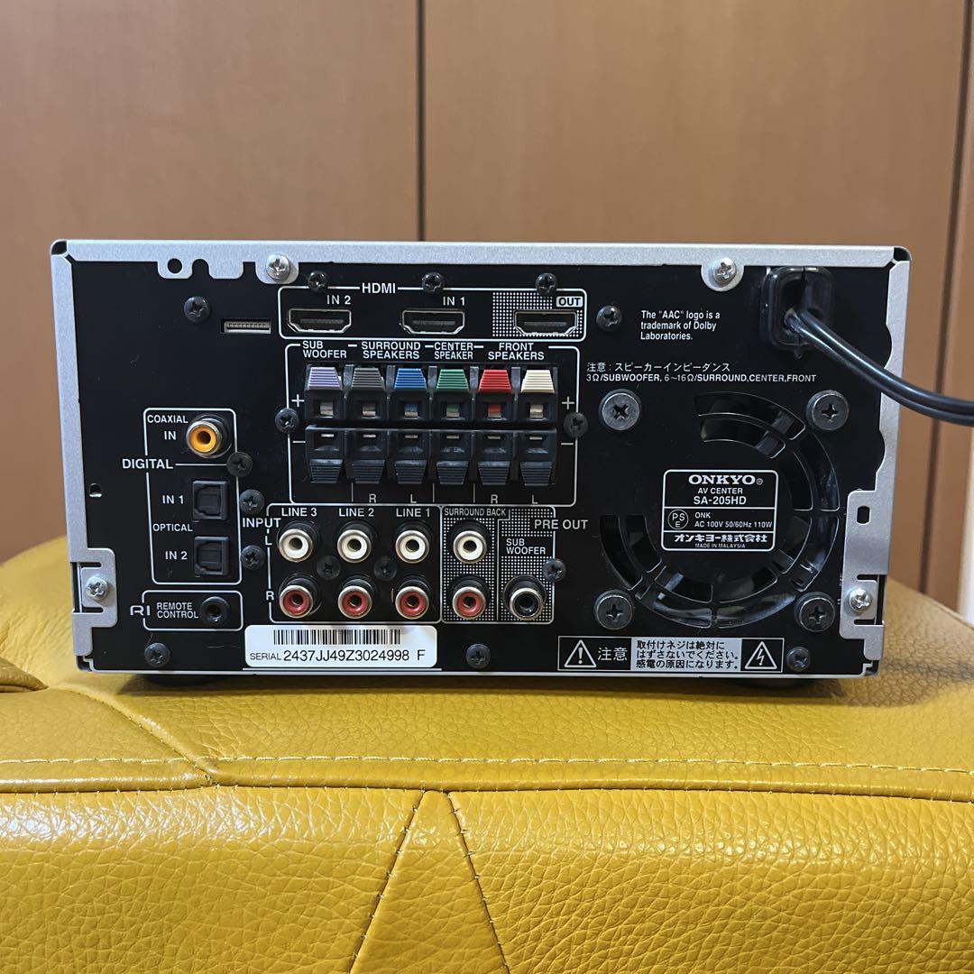 ONKYO AVアンプ SA-205HD 5.1chサラウンド対応