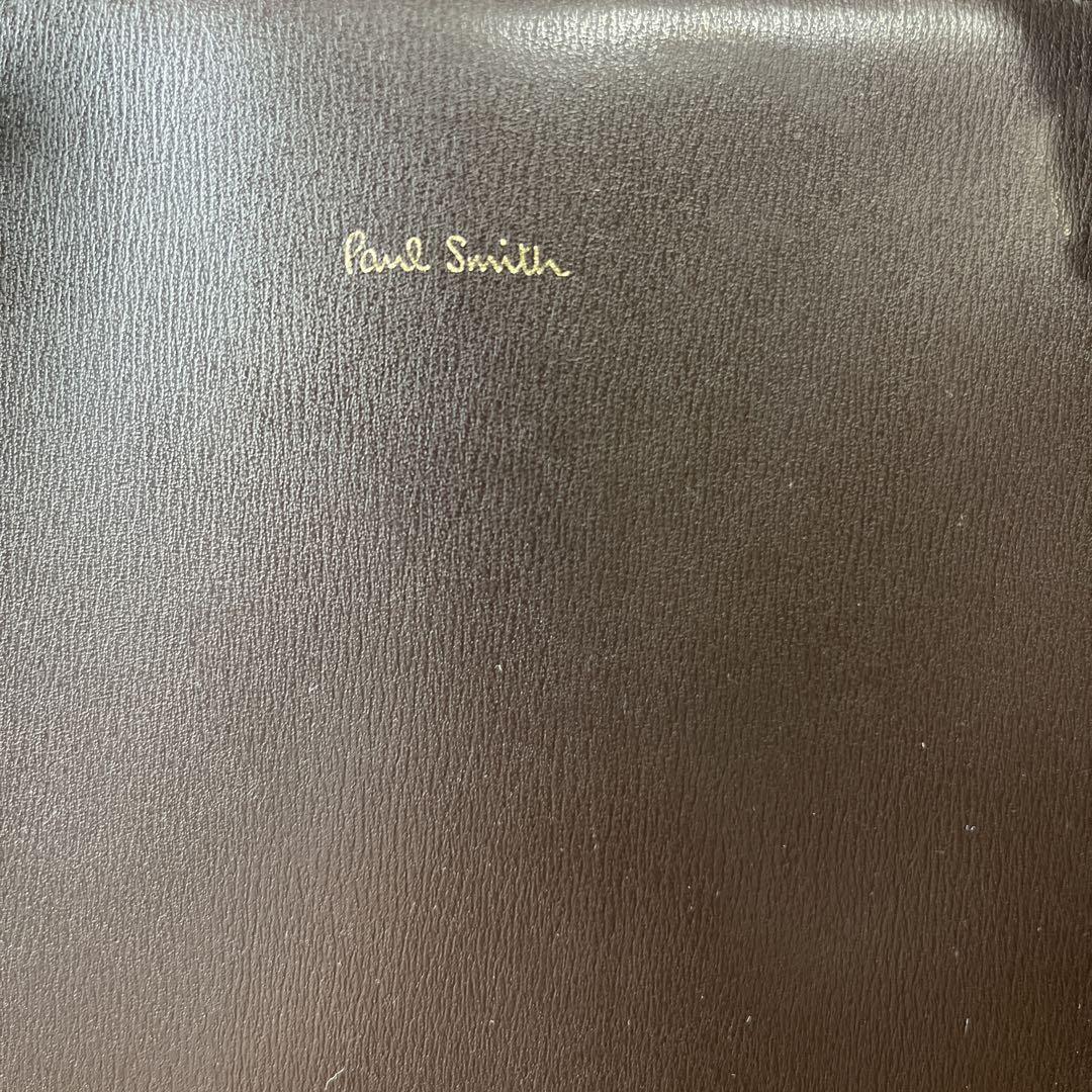 PaulSmith ポールスミス レザートートバッグ ダークブラウン A4