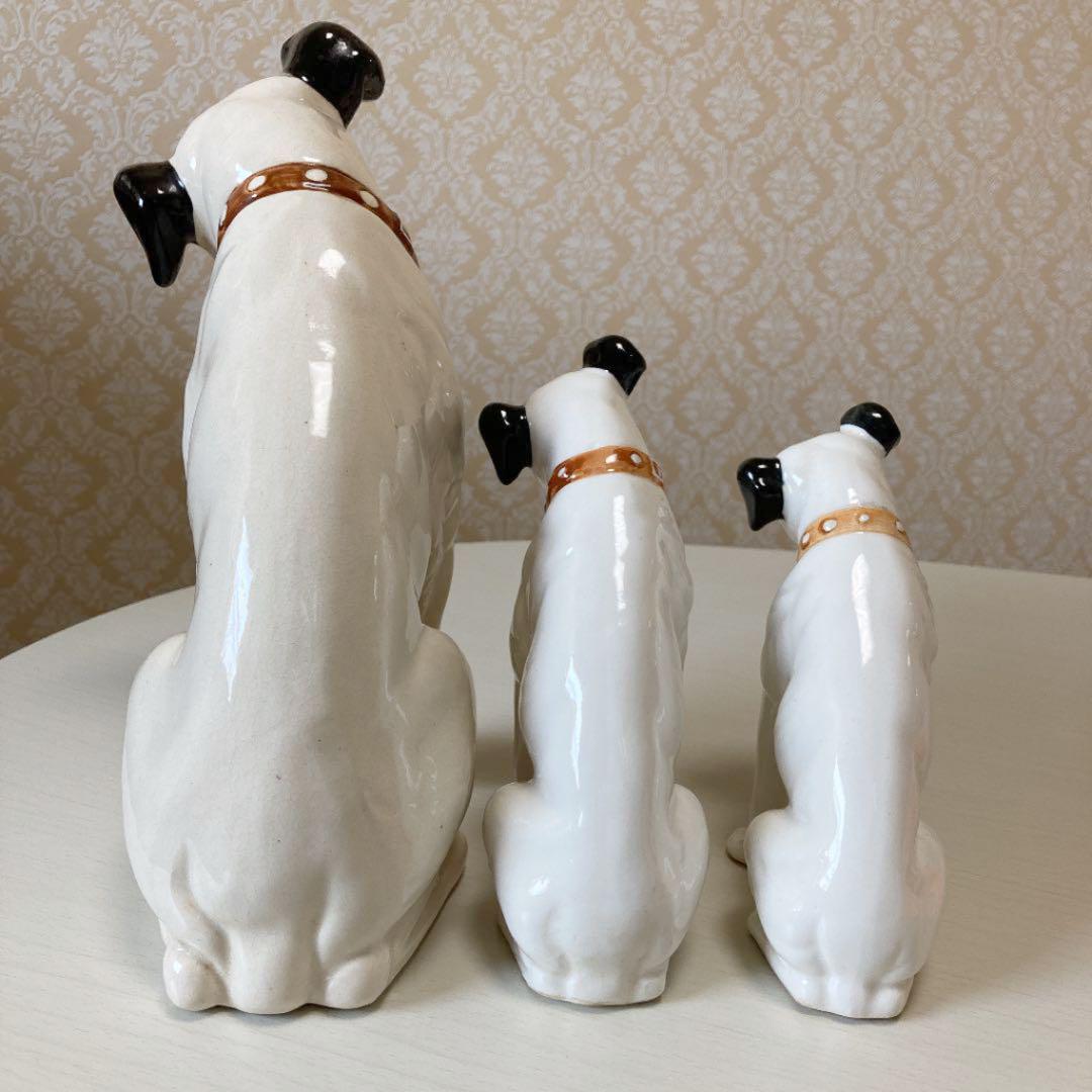 感謝の声続々！ ビクター犬 3体セット 陶器 お値下げ コレクション
