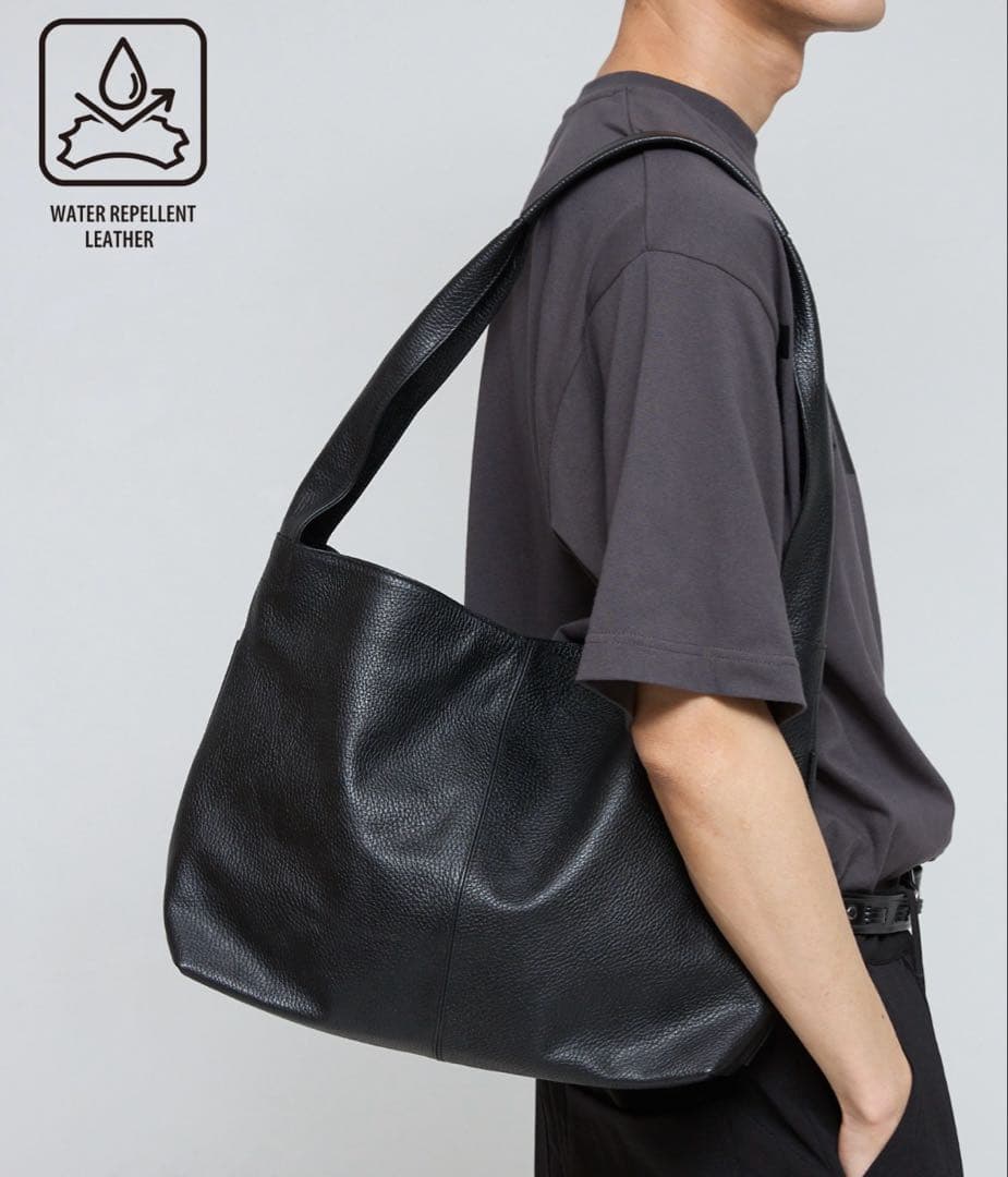 Firsthand ファーストハンド 撥水レザートートショルダーバッグ 牛革美品