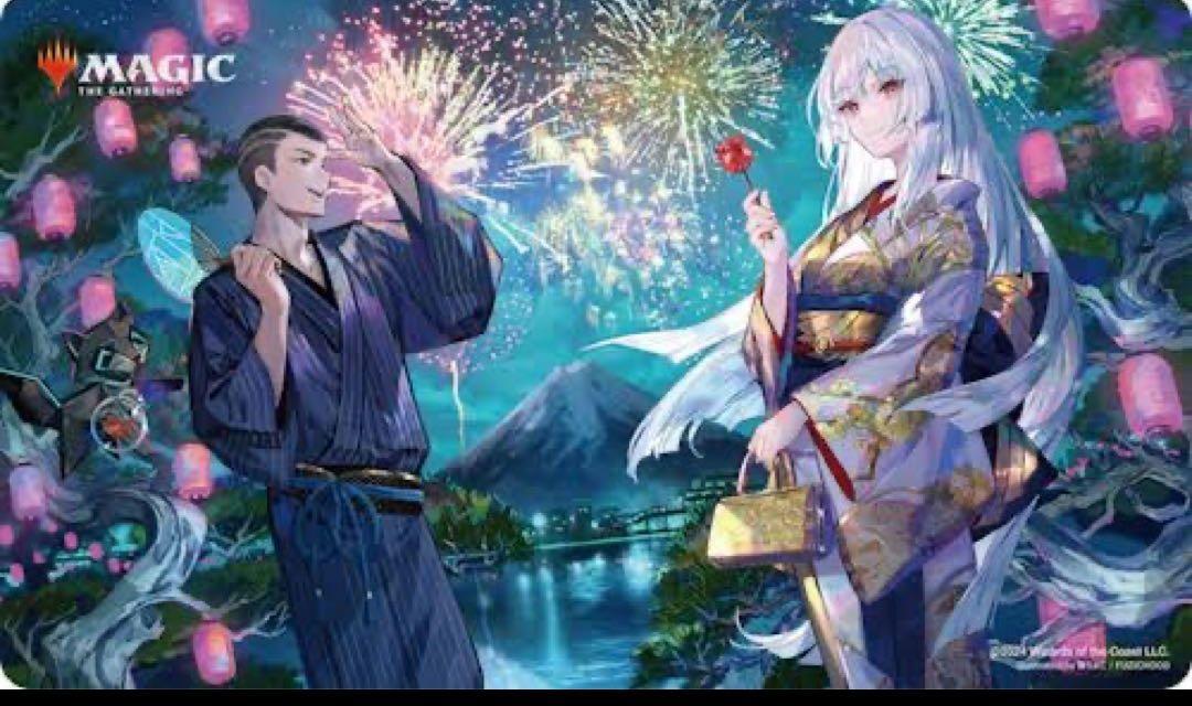 MTG 放浪皇の夏祭りキャンペーン フルセット プレイマット スリーブ 藤ちょこ 画像2
