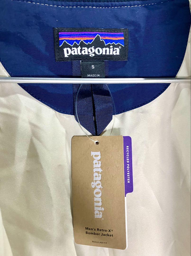 patagonia フリースジャケット アイボリー/ネイビー