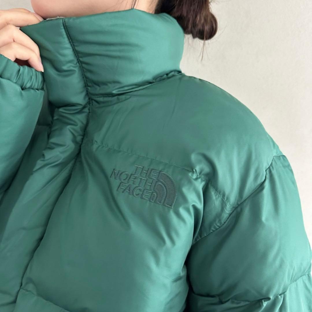 L＊グリーン＊ダウン　リバートン　オンボール＊未使用＊韓国限定　ノースフェイス