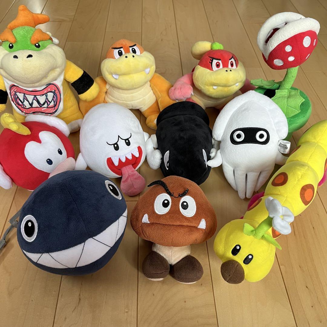 SUPERMARIOスーパーマリオ　キャラクターぬいぐるみ　まとめ売り 美品 スーパーマリオ ぬいぐるみ まとめ売り 人気キャラ 29種類 美品