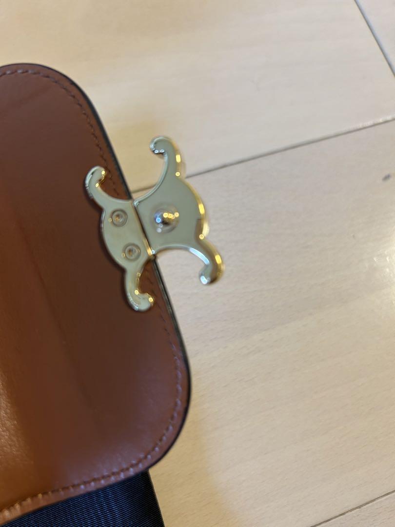 CELINE 三つ折り財布 ベージュ/ブラウン