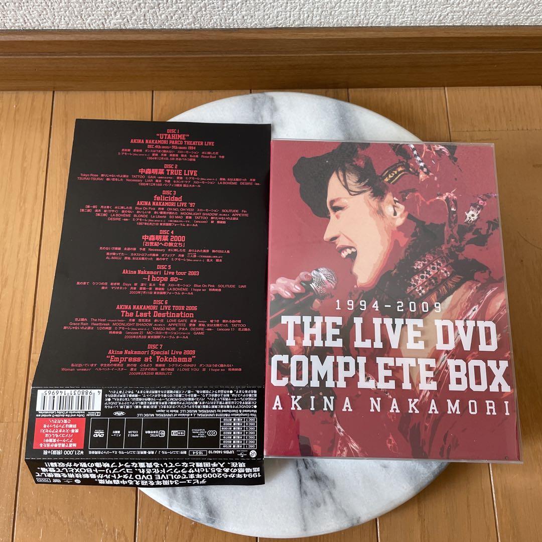 中森明菜 THE LIVE DVD COMPLETE BOX 7枚組 美品