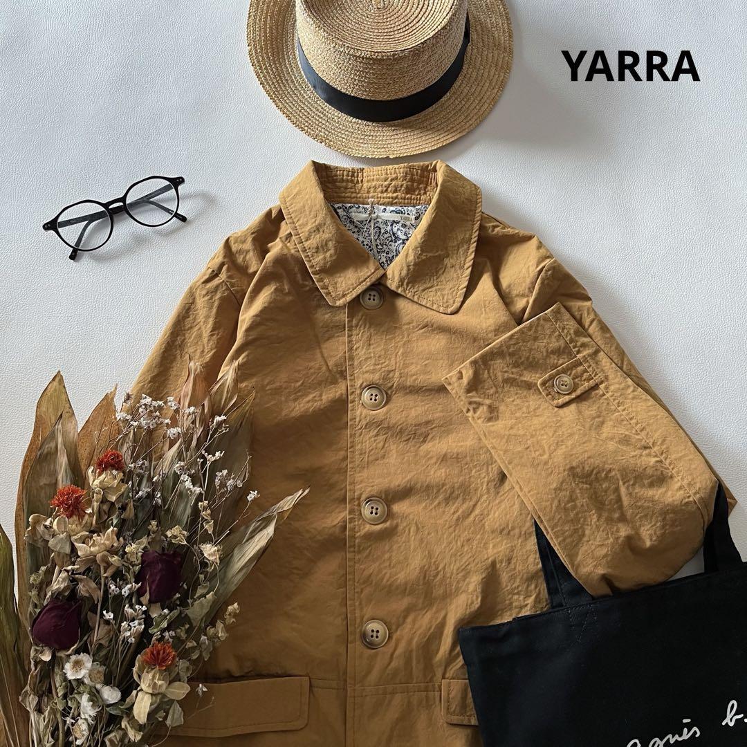b616*新品 YARRA ヤラ コットン ステンカラーコート スプリングコート