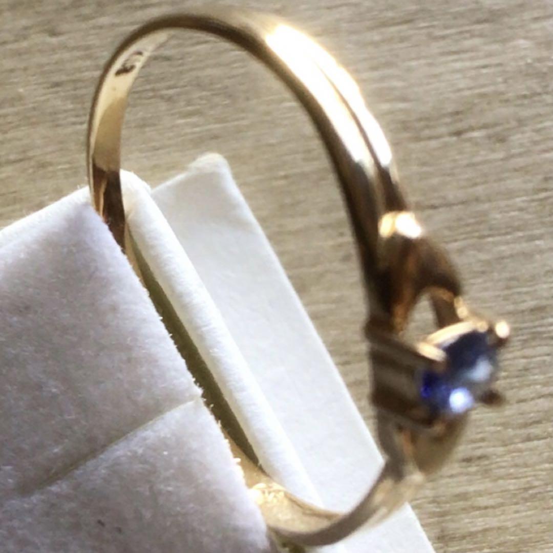 Yoshi様専用【18K刻印あり】サファイアリング （楽天市場】18金