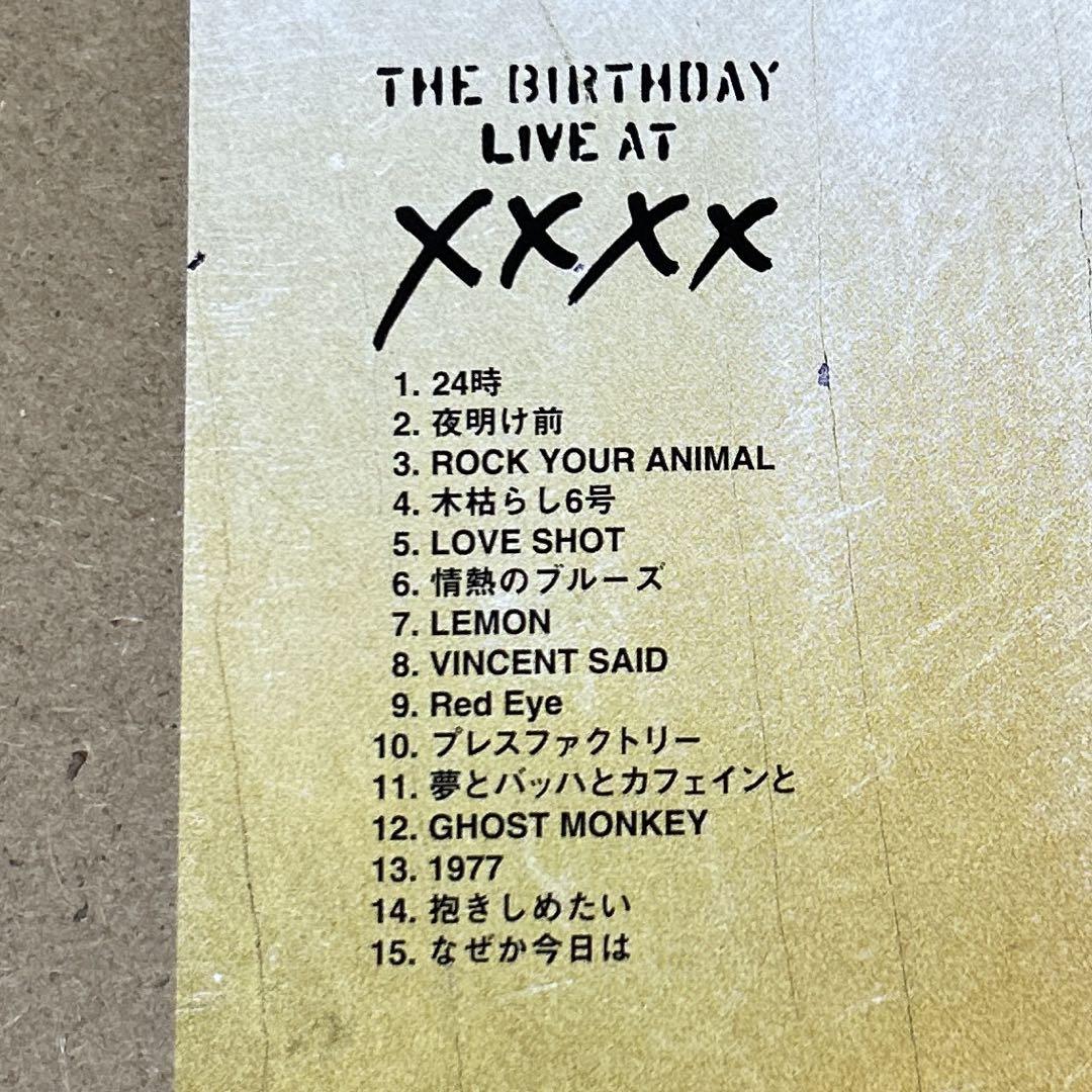 The Birthday 「LIVE AT XXXX」チバユウスケ 邦楽