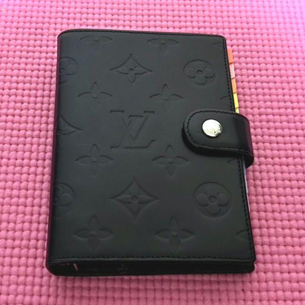 ルイヴィトン LOUIS VUITTON 手帳 モノグラム 黒 ブラック
