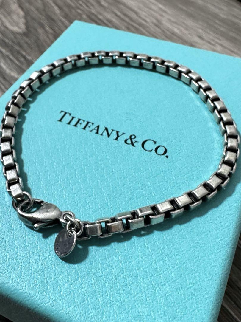 Tiffany & Co. チェーンブレスレット　ブラックチタン リング