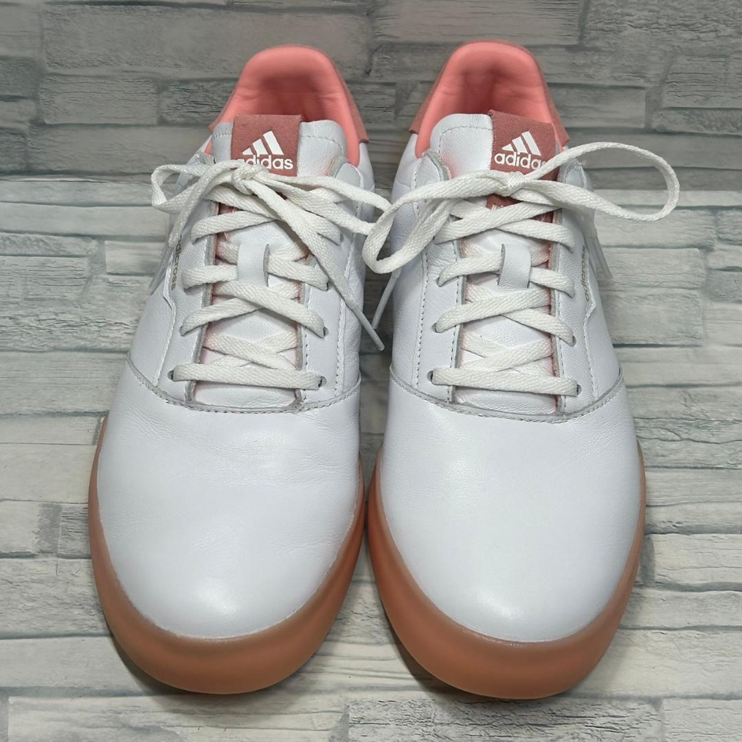 【極美品】adidas　アディクロス スパイクレス ゴルフシューズ