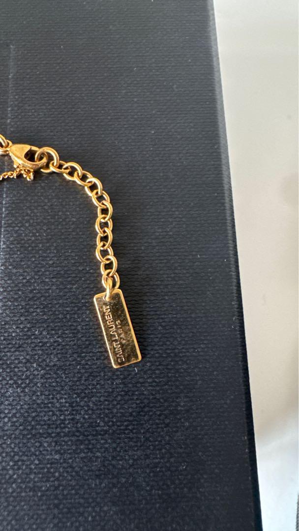 SAINT LAURENT ゴールドチェーンブレスレット