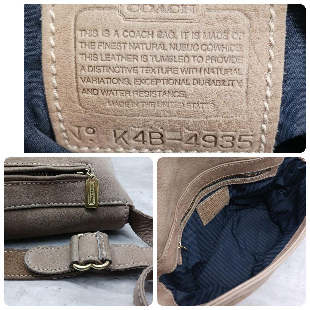 ✨希少✨ オールドコーチ ショルダーバッグ ヌバックレザー ブラウン 4935 ✨希少✨ オールドコーチ ショルダーバッグ ヌバックレザー ブラウン 4935