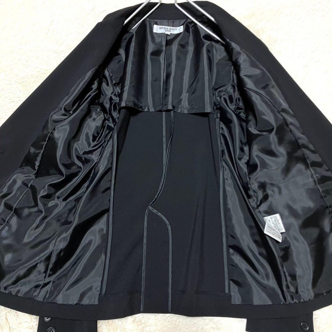 ★美品★NATURAL BEAUTY BASIC パンツスーツセットアップ Ｌ