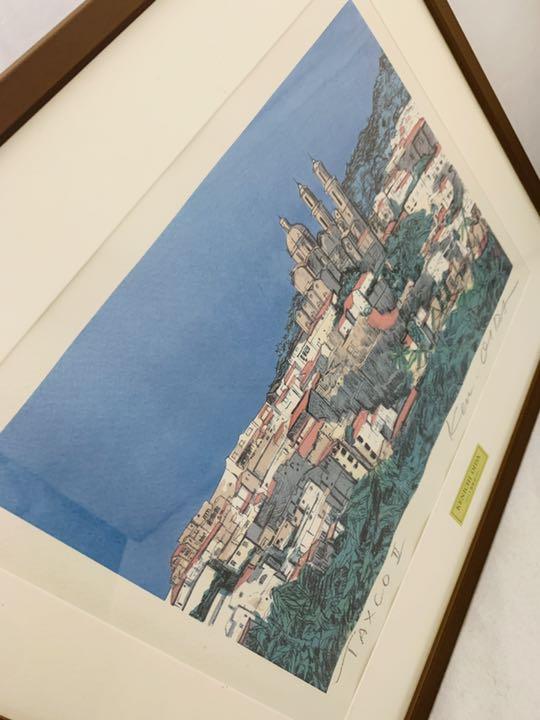 大井田健一 kenichi Oida タコスIIメキシコ 絵画 額入り 保証書