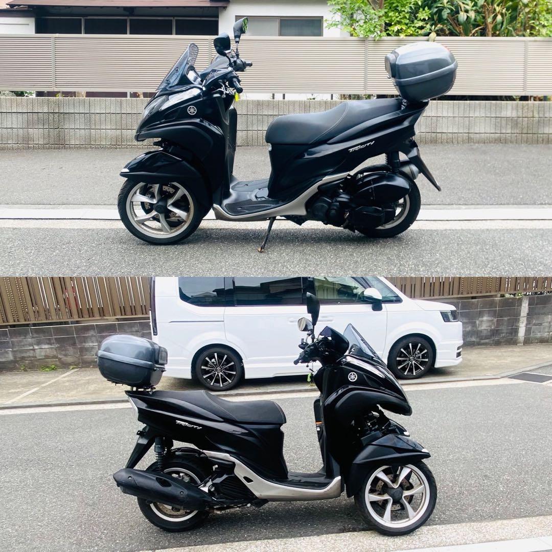 ヤマハトリシティ125 人気のBLACKトリちゃん♪便利なボックス付き♪