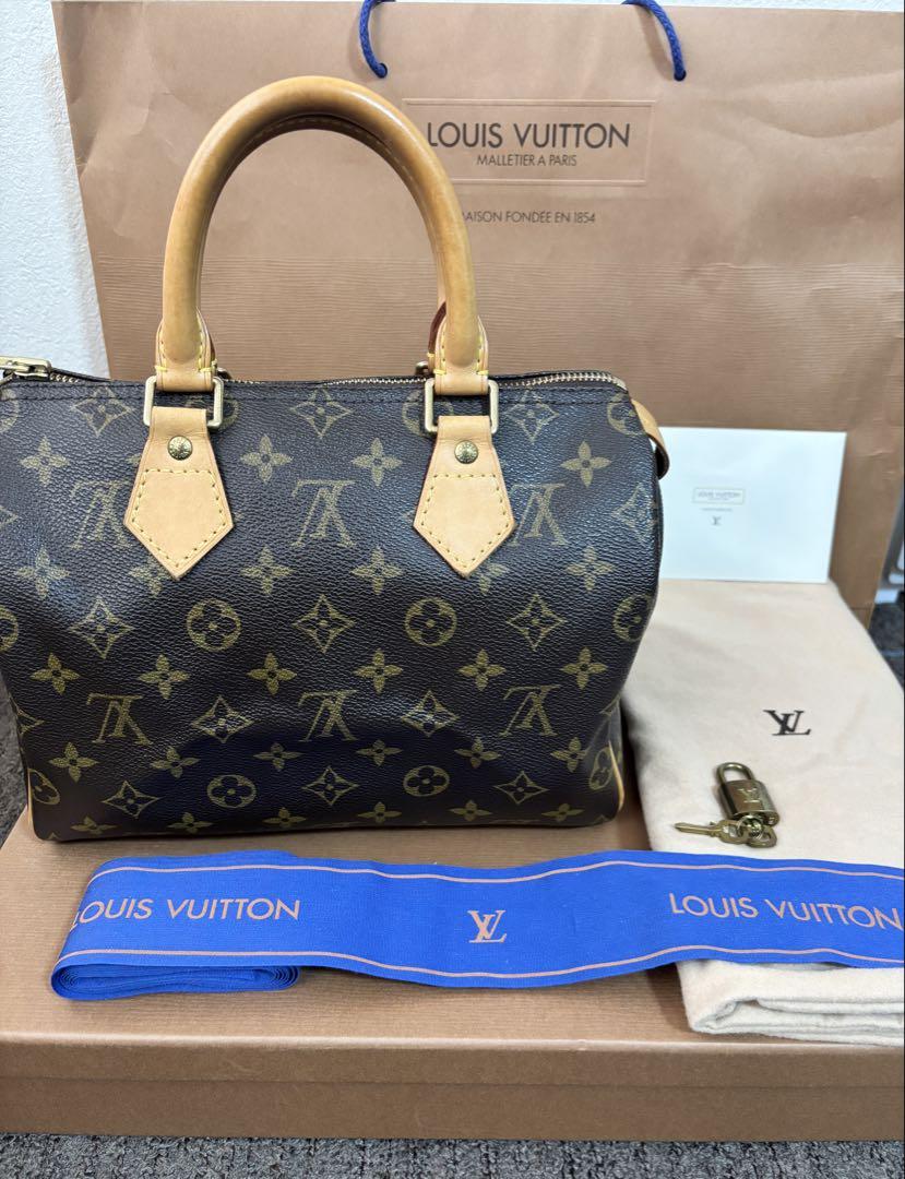 LOUIS VUITTON スピーディ25 モノグラム ボストン ハンドバッグ