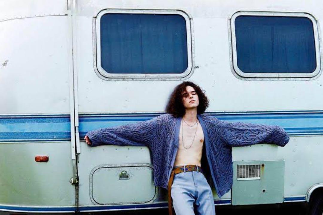 Flower Pattern Hand Knitting Cardigan