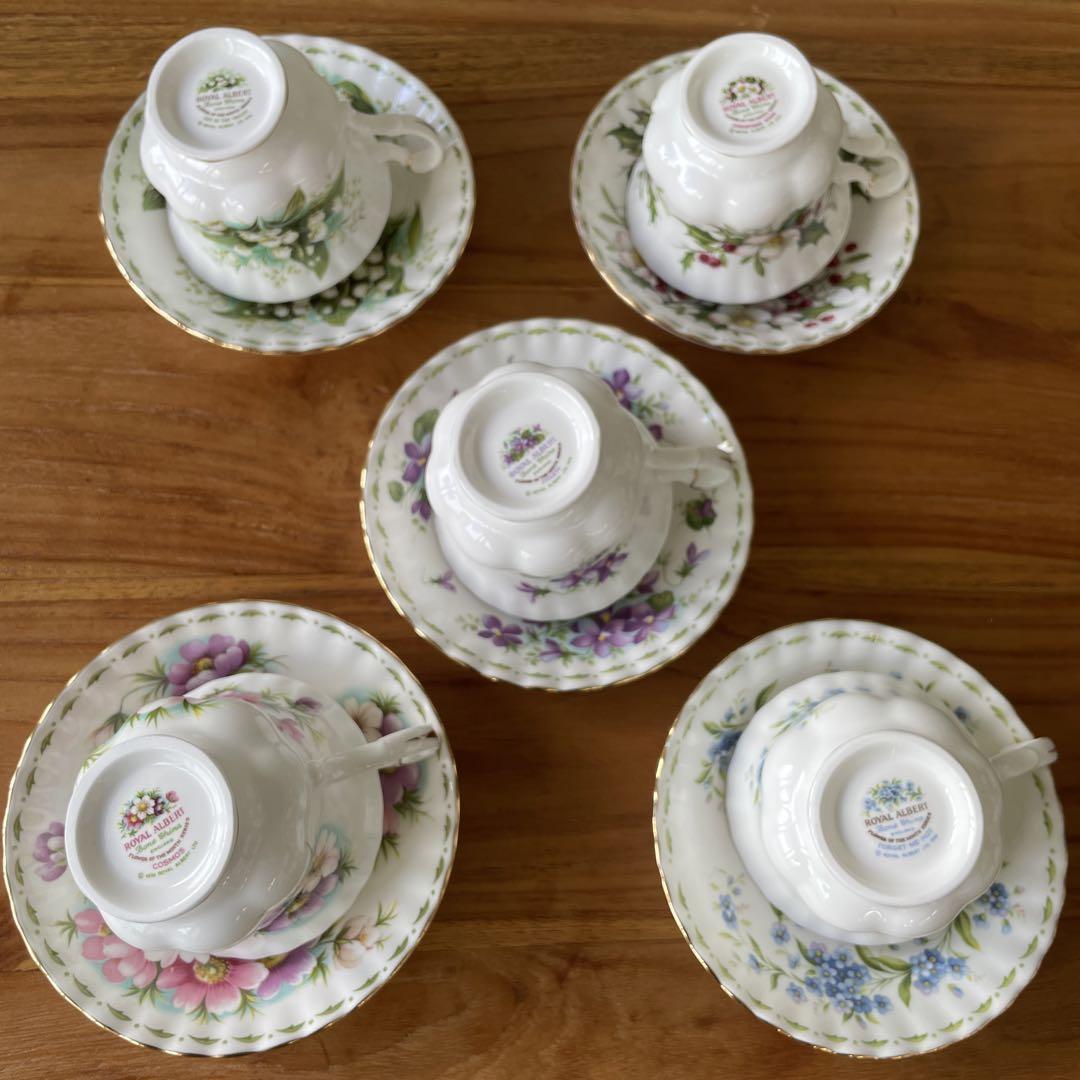 ROYAL ALBERT ロイヤルアルバート　ティーカップ　5脚セット